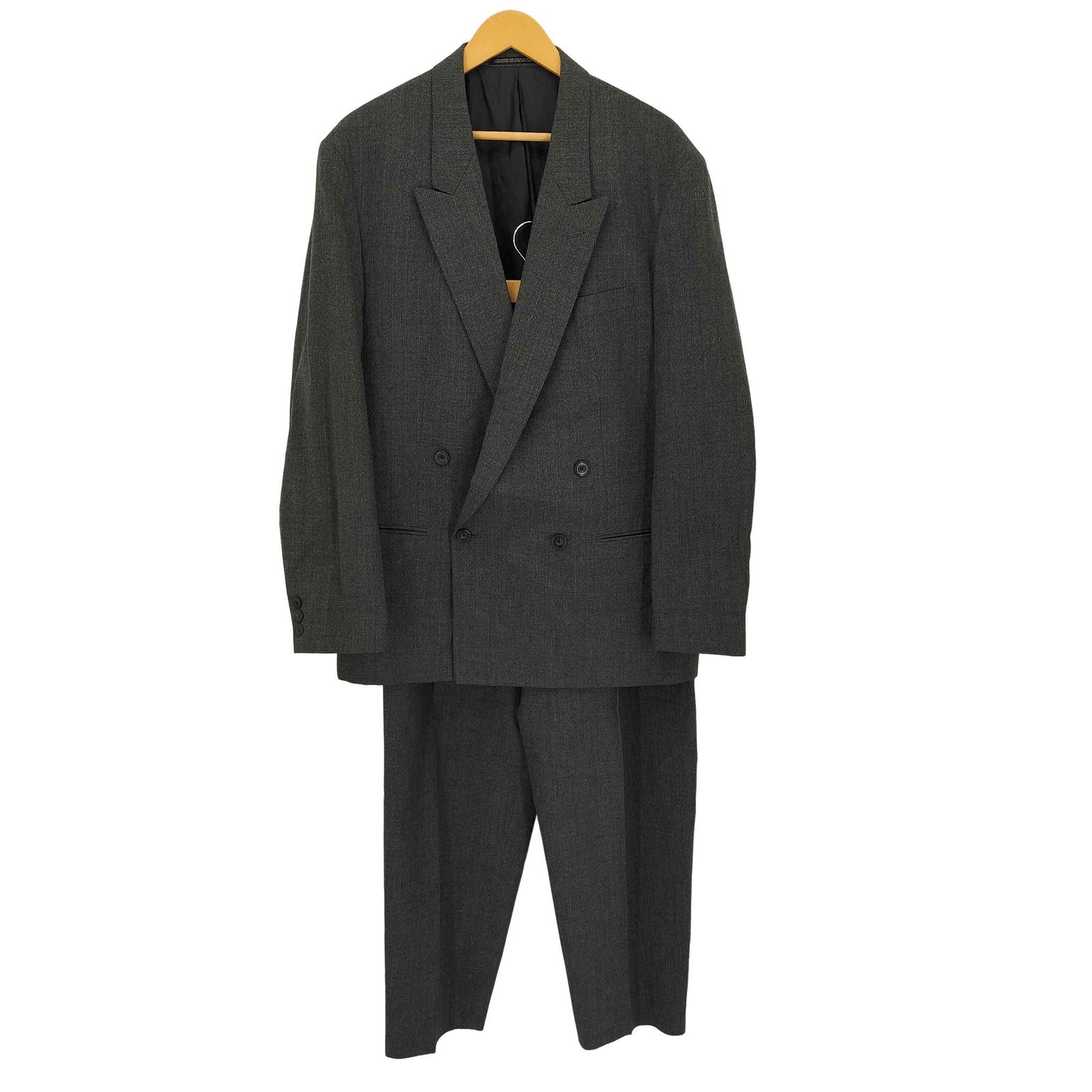 90s Y's for men ウールジャケットセットアップ　ヨウジヤマモト ヨウジヤマモト Yohji Yamamoto 90S COSTUME D'HOMME ウール ダブル