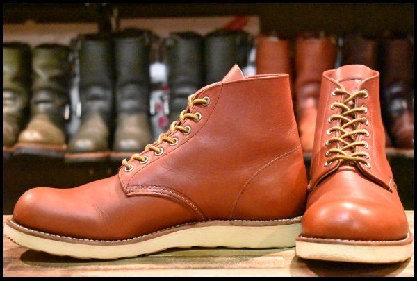 【9.5D 良品 10年】レッドウィング 8166 アイリッシュセッター 赤茶 オロラセット プレーントゥ 編み上げ ブーツ redwing HOPESMORE【FA039】