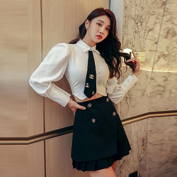上下セット セットアップ スーツ ミニスカート 姫系 韓国 風