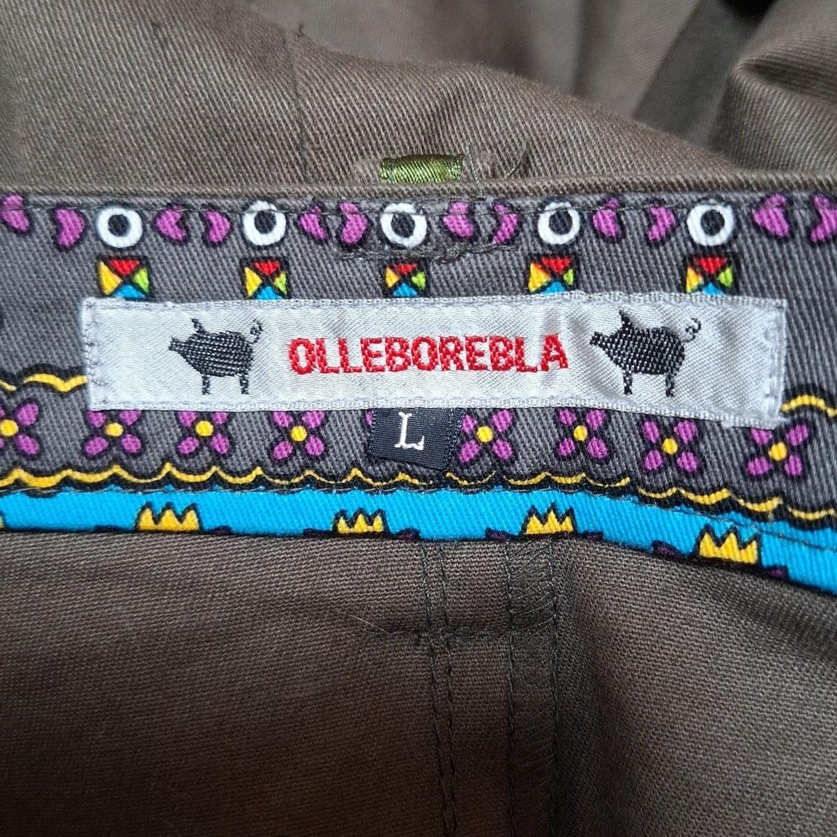 古着 アルベロベロ オレボレブラ 日本製 七分袖チュニック カーキ