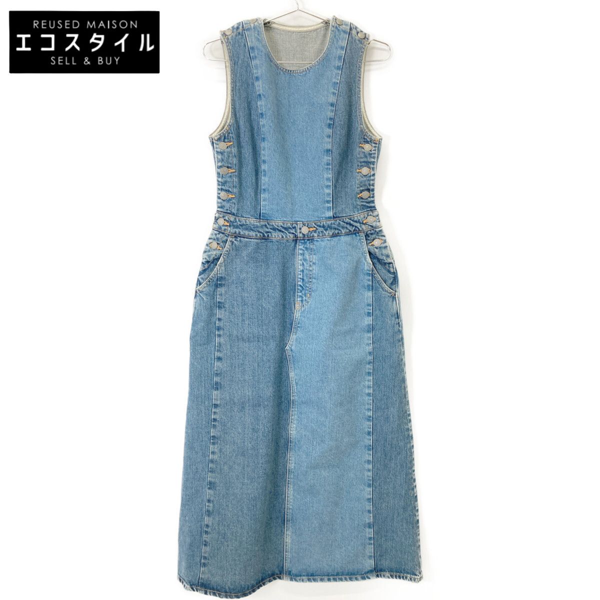 RH vintage デニムオーバーオールワンピース