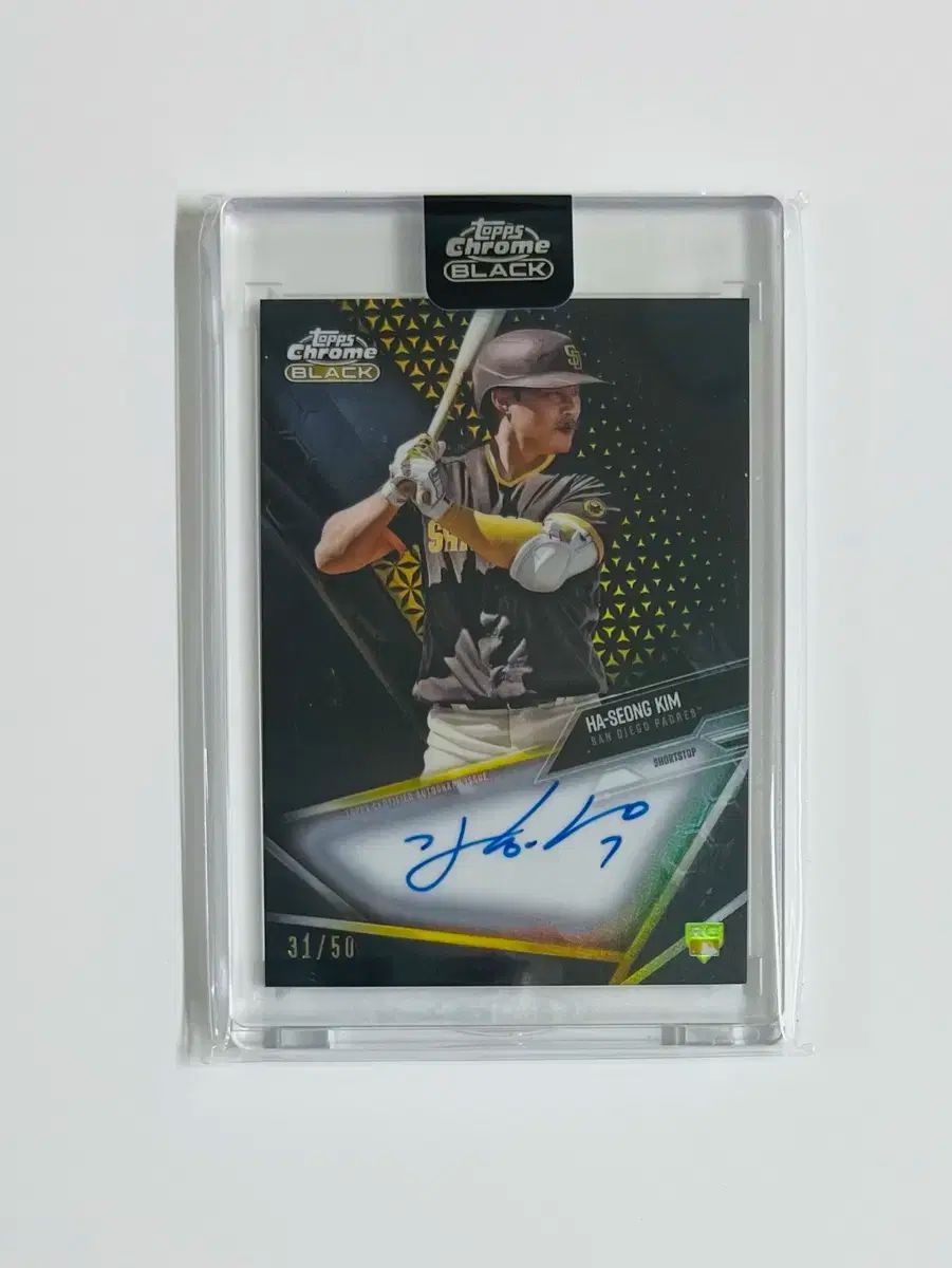 サンディエゴ キム ハソン 2021 TOPPS トップス クロム ブラック ゴールド オート 50 SEALED