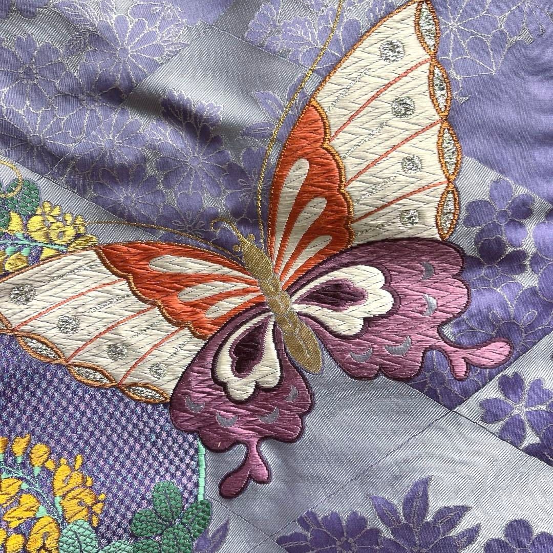 森英恵 HANAE MORI 色打掛 花紋 蝶 ヱ霞 菱 着物 032a① d - メルカリ