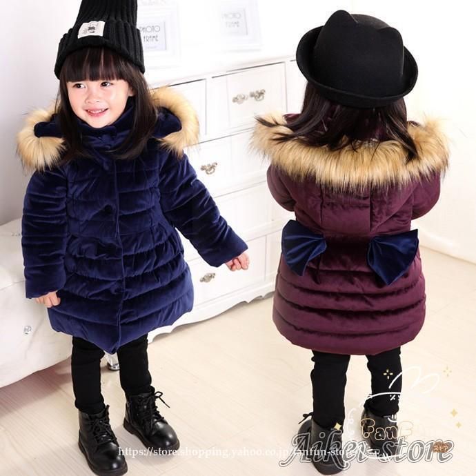 子供コート 中綿コート 女の子 アウター 韓国風 秋冬 ロングダッフルコート背中に羽付きコート かわいい 子供コート 中綿コート 中綿コート zz11168187ae5a