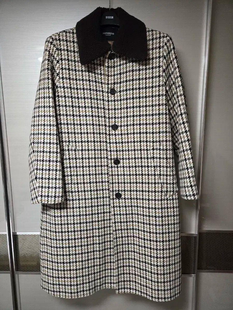 SONGZIO HOMME(ソンジオ・オム) ボアフリース レイヤード カシミア コート サイズ 105 110