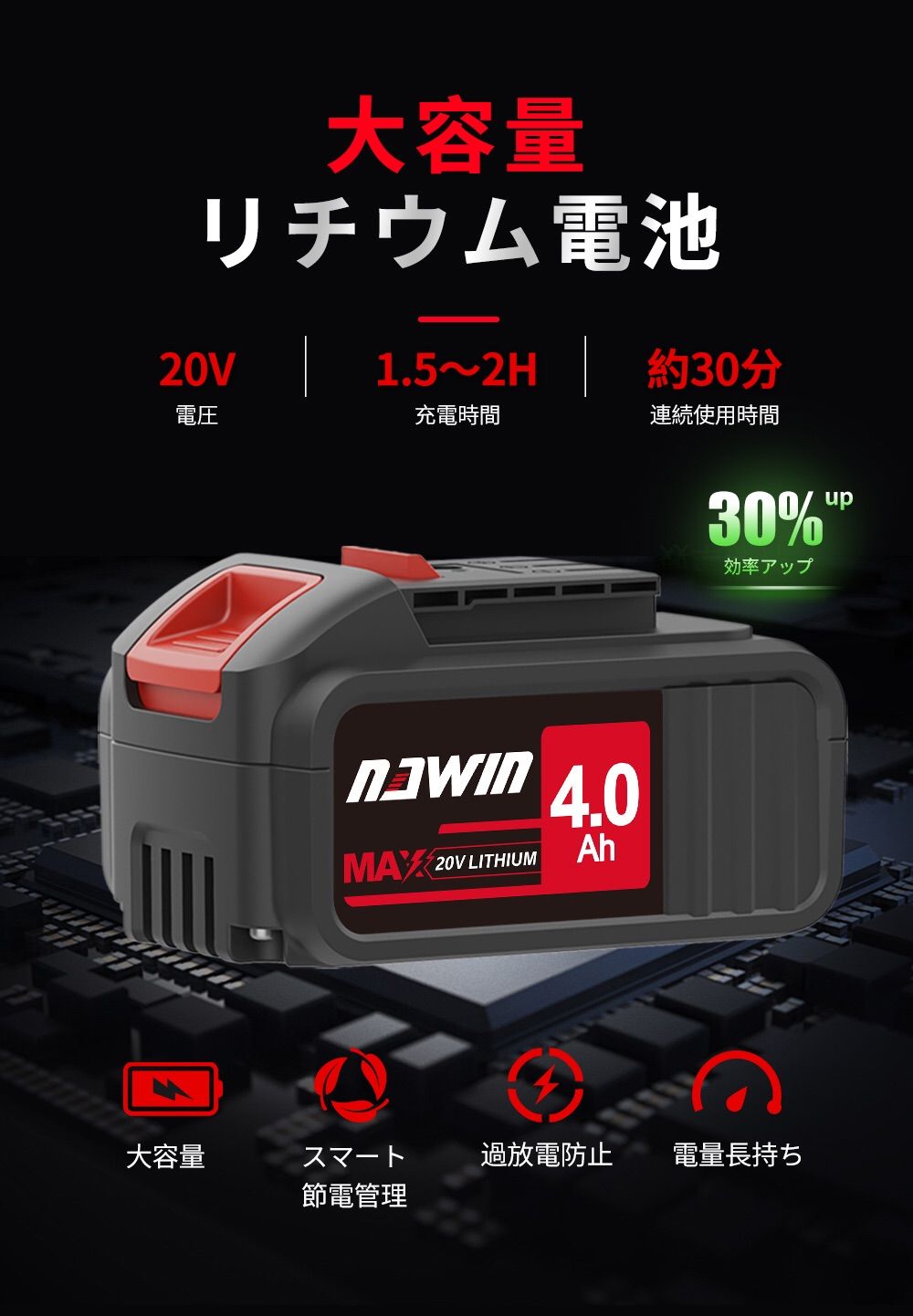 メルカリShops - 20V 充電式ブロワ 大容量4.0Ahバッテリー2個 無段変速 送風機・集塵機