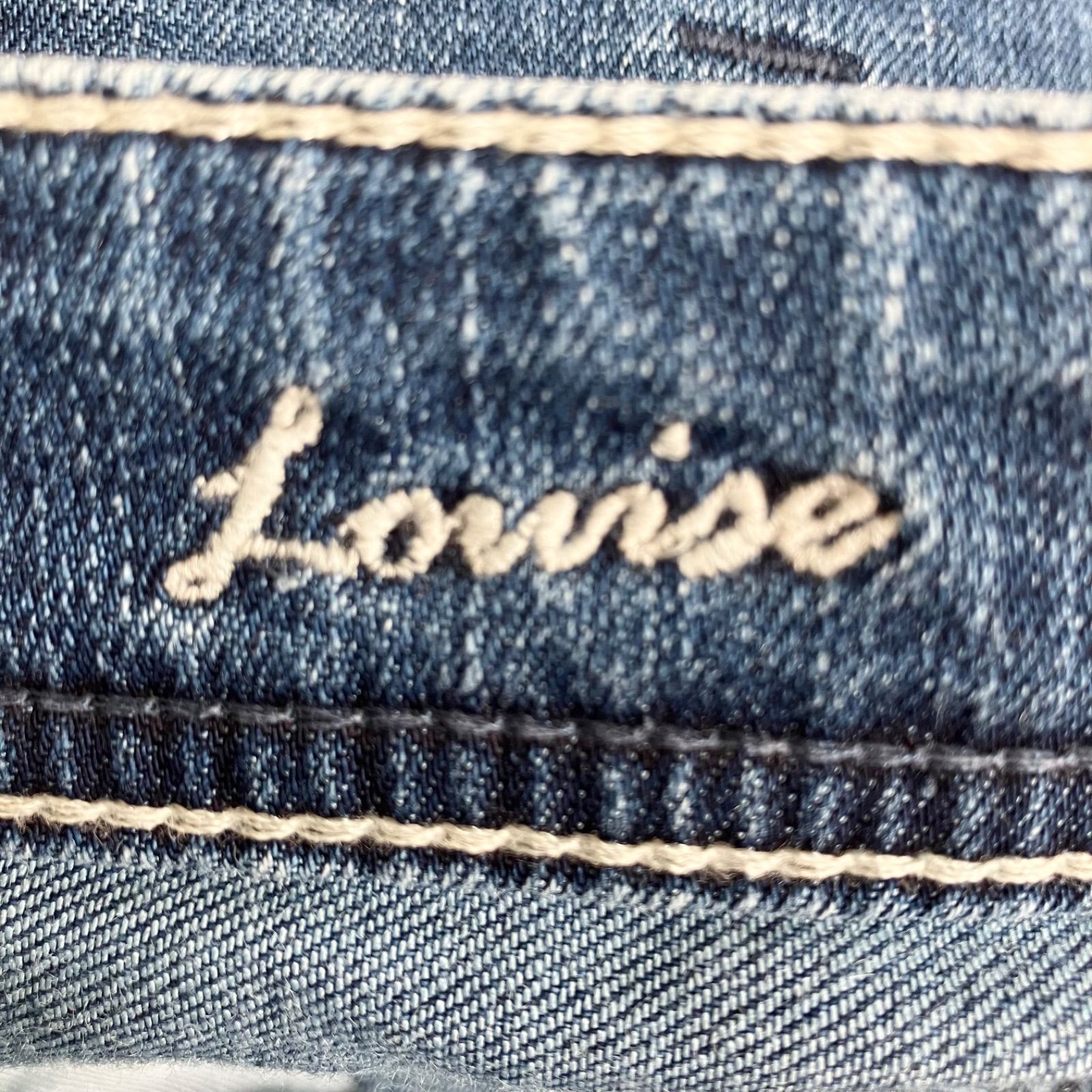 YANUK ストレートデニムパンツ LOUISE AMB 25 ブルー 青 ヤヌーク ストレート ルイーズ 57152505 DECORATOM_COM_BR