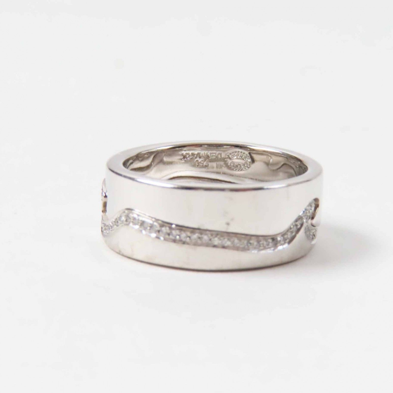 良品◎Georg Jensen ジョージジェンセン フュージョンリング 2連  