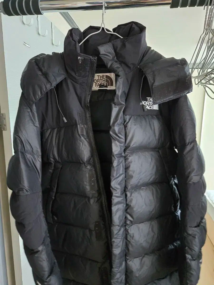 THE NORTH FACE ザノースフェイス ダウンジャケット ロング丈 ブルゾン 黒 90 限られた エディション ダウンコート フード