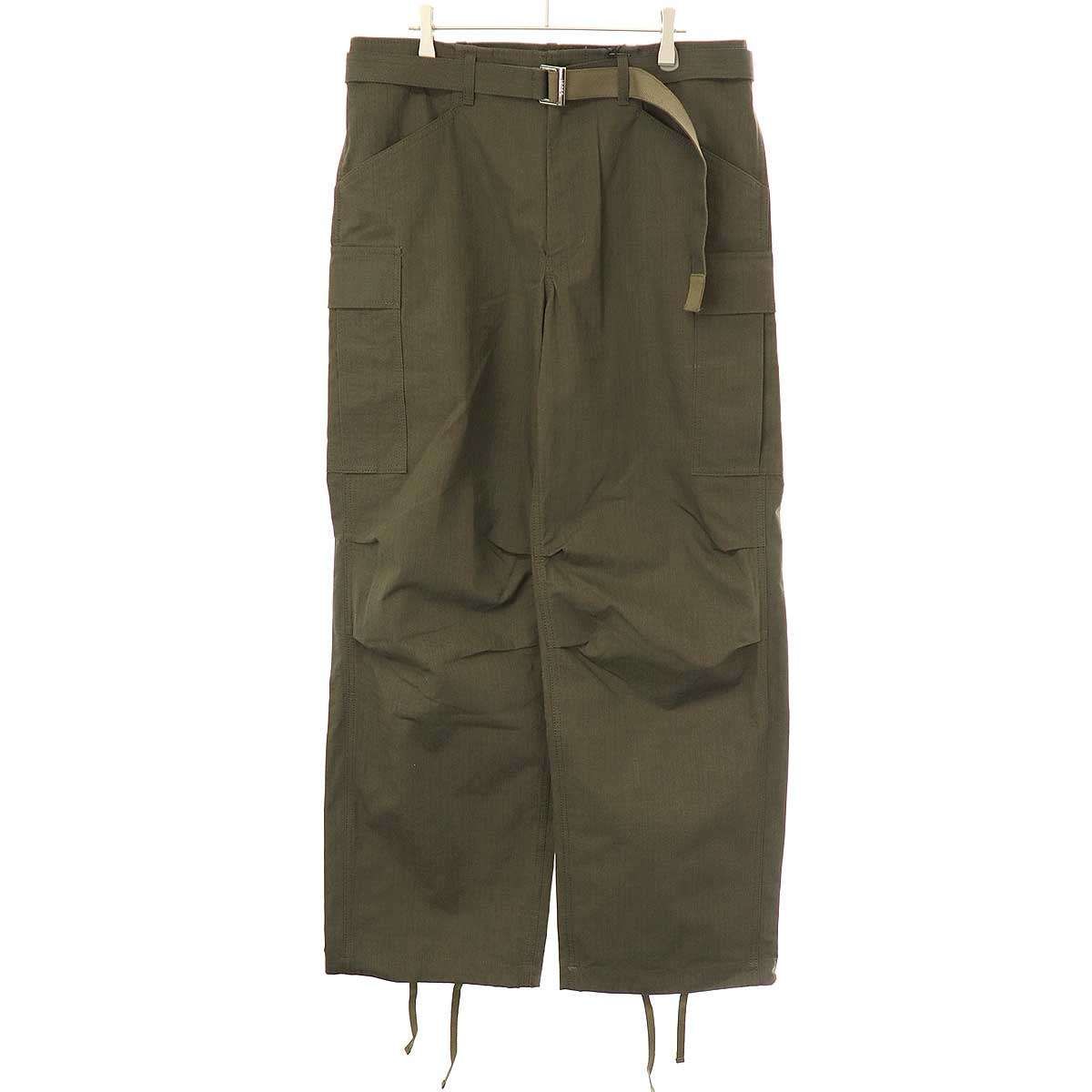 sacai × fragment size 1 7部丈 クロップドパンツ Sacai サカイ スイッチング パンツ 新品同様 サイズ:1 22-02810M
