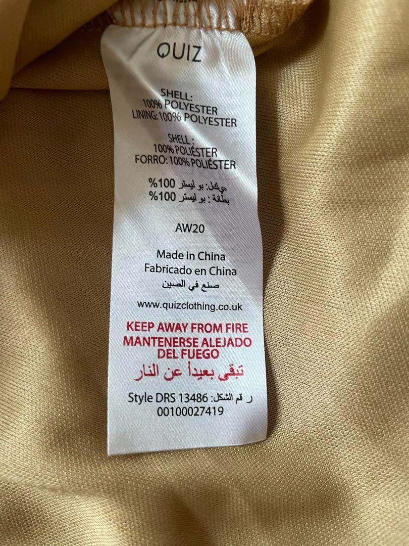  QUIZクイズ 秋冬レオパード柄ブラウンアニマル Vネックフ ミニワンピース ヒョウ柄 M 長袖 七分袖 ミニワンピース