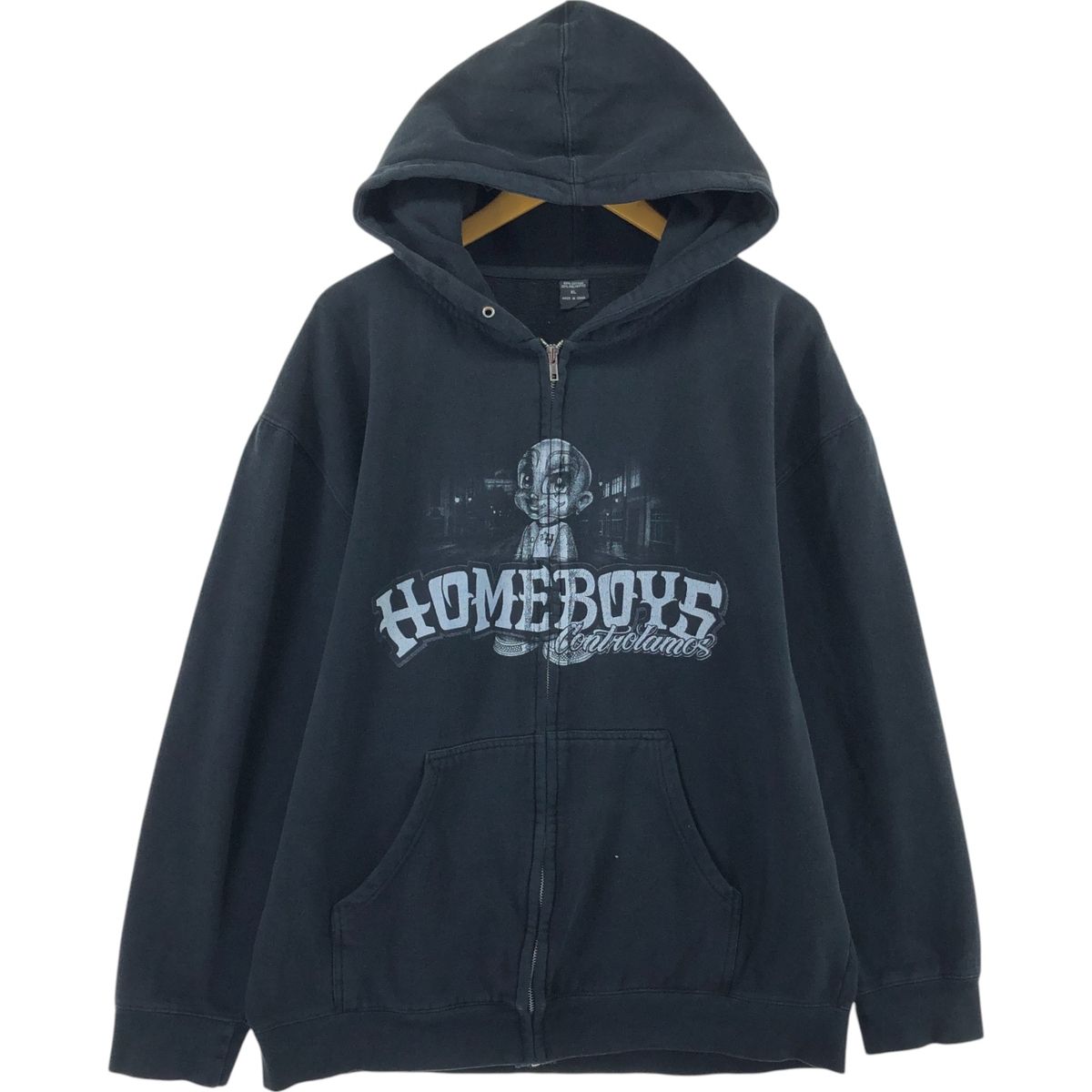 古着 HOMEBOYS ホームボーイズ スウェットフルジップパーカー メンズXL相当/eaa492250