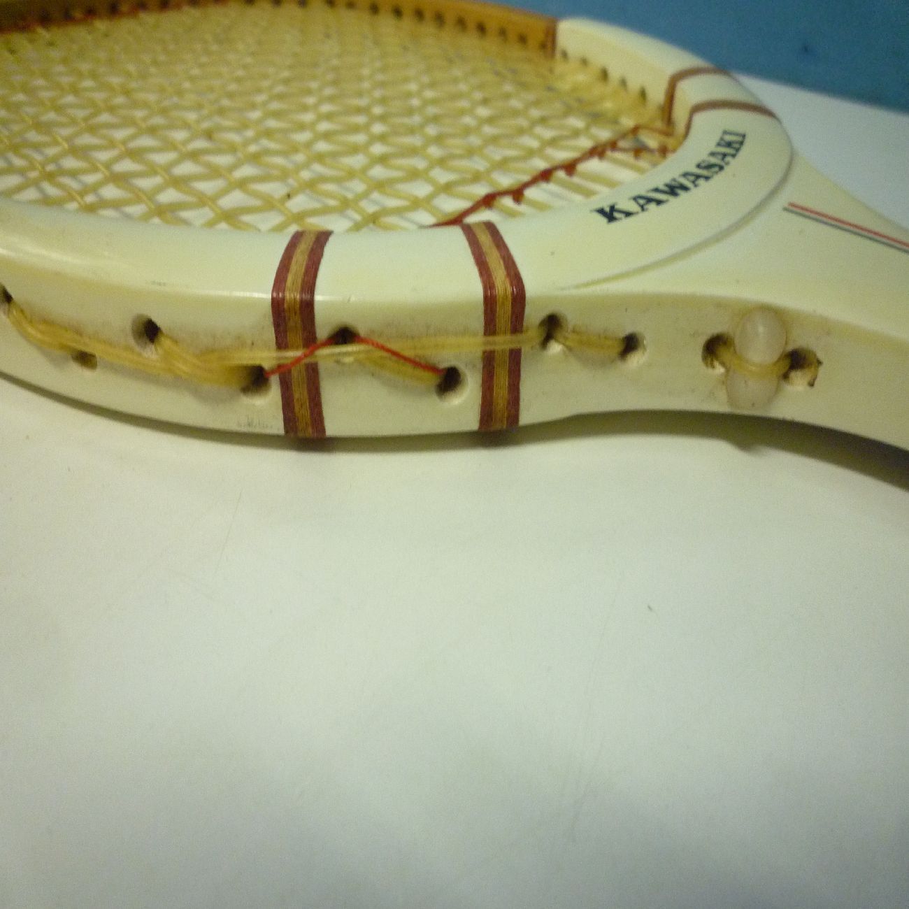 希少★KAWASAKI硬式テニス木製ラケット\"GrandSlam\"ビンテージ 希少☆KAWASAKI硬式テニス木製ラケット GrandSlam ビンテージ