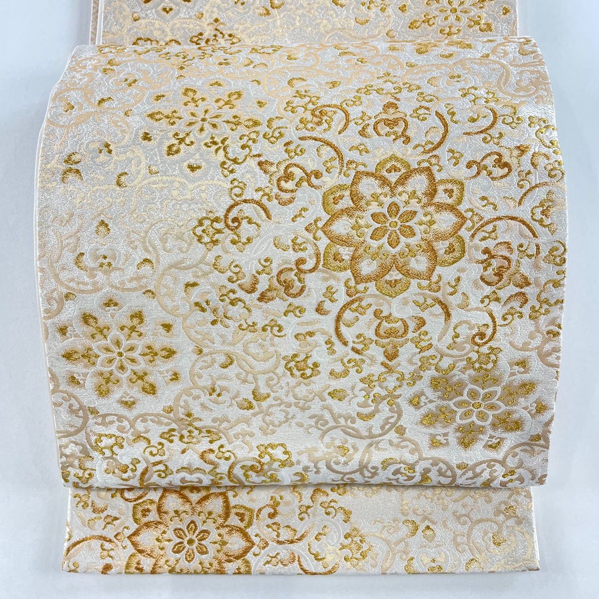 豪華絢爛綺麗美品河合美術織物京西陣織黒金彩正絹六通袋帯 豪華絢爛綺麗逸品美品⭐️河合美術織物⭐️京西陣織黒金彩正絹六