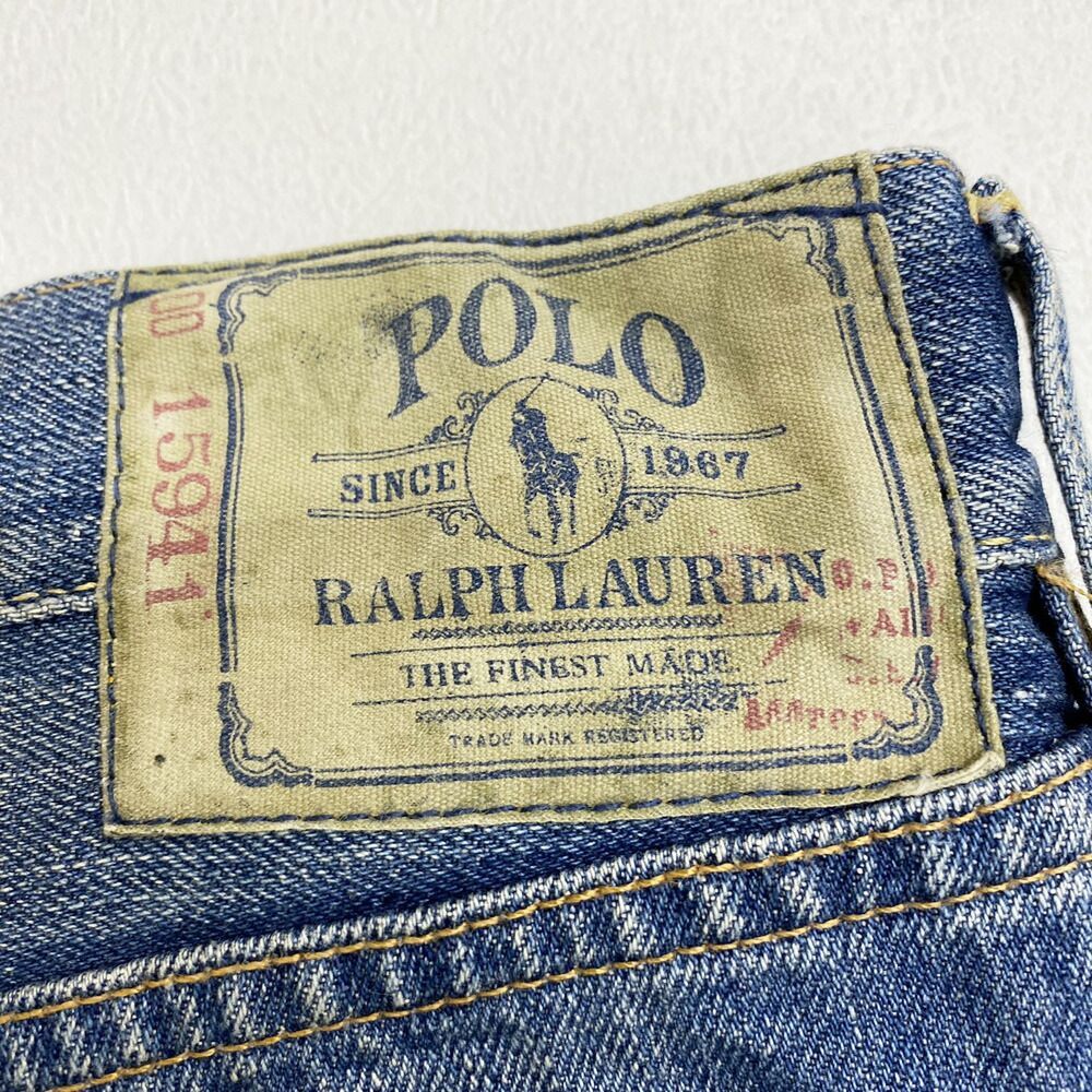ラルフローレン　デニム　15941 16サイズ Vtg Polo Ralph Lauren 15941 Jeans Mens 46B X 32 Blue Denim