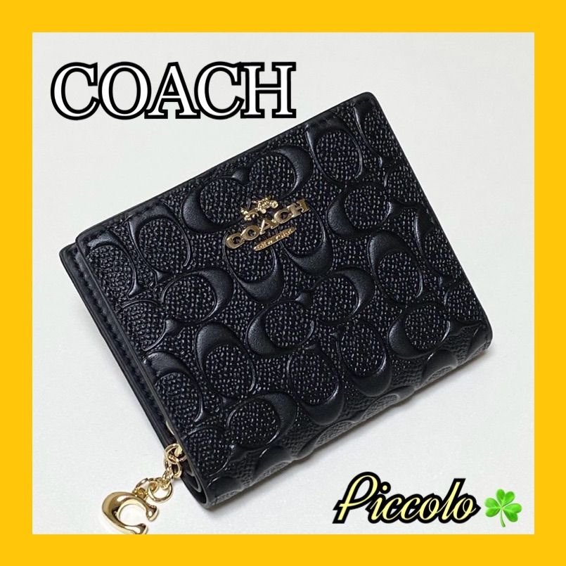 COACH コーチ、C7353 エンボスレザーシグネチャーコンパクトウォレット COACH コーチ、C7353 エンボスレザーシグネチャーコンパクト