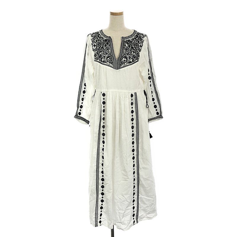 サラマリカ　ワンピース美品 美品】 sara mallika / サラマリカ | Flower Embroidery Dress