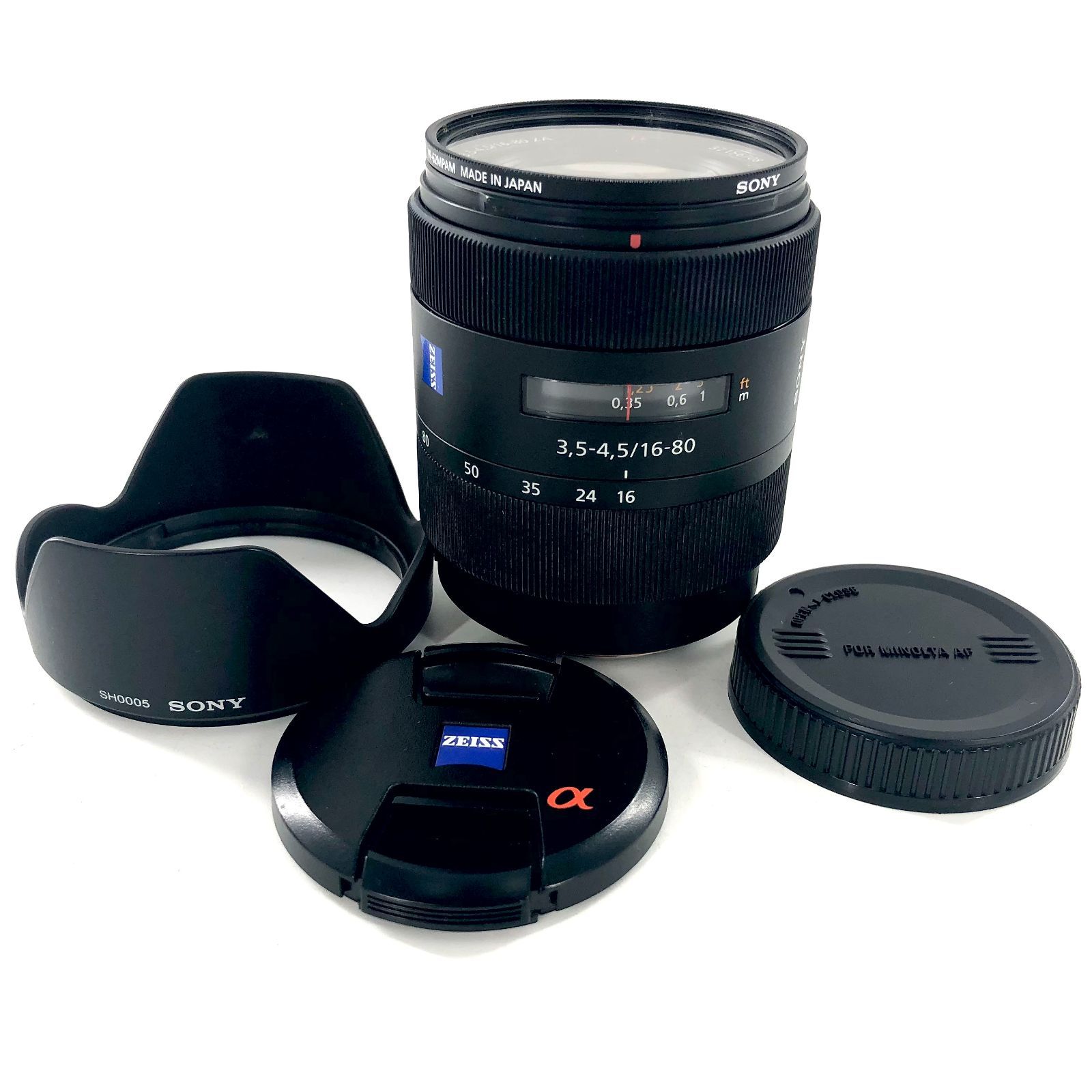 SONY ソニー ズームレンズ Vario-Sonnar DT 3.5-4.5|16-80 ZA φ62 PF-295