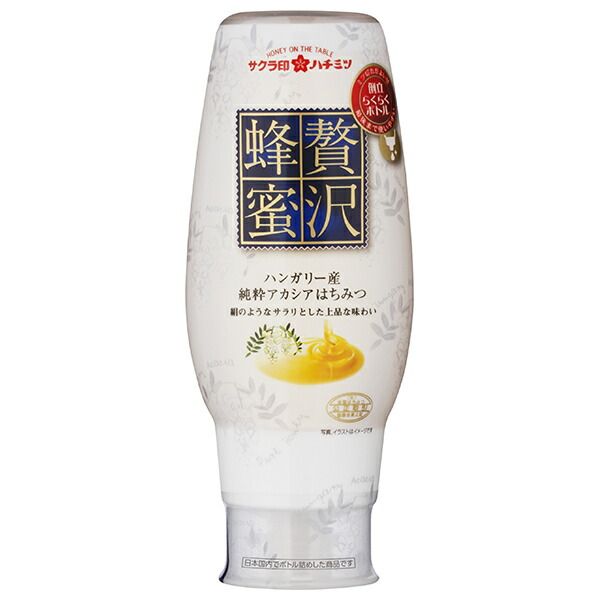 加藤美蜂園 サクラ印 贅沢蜂蜜ハンガリー産純粋アカシアはちみつ 290g×12本入× 2ケース ｜ 嗜好品 シロップ はちみつ 蜂蜜