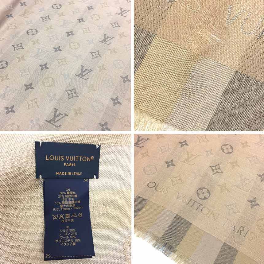 新品同様 LOUIS VUITTON ルイヴィトン ショール・モノグラムソー