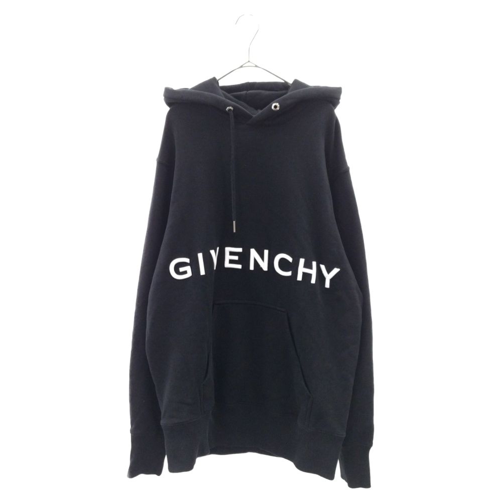 GIVENCHY (ジバンシィ) 22SS 4Gロゴ刺繍プルオーバーパーカー ブラック