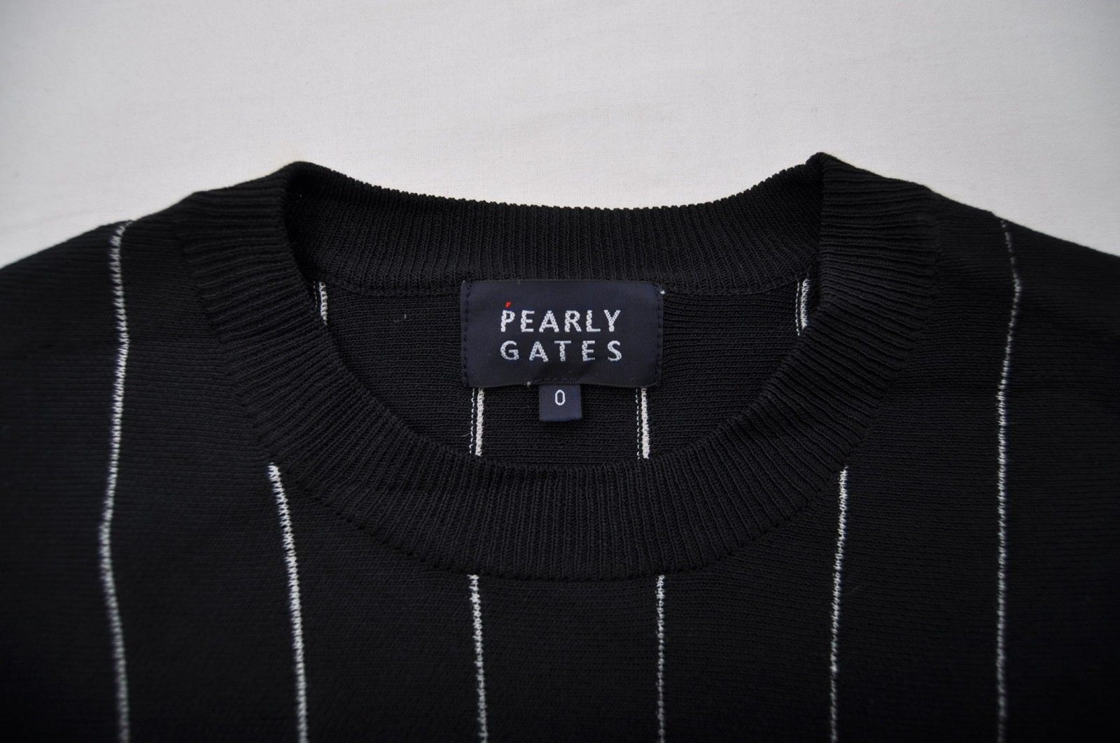 中古 レディース パーリーゲイツ PEARLY GATES ニット 0(S) 黒×白 長袖