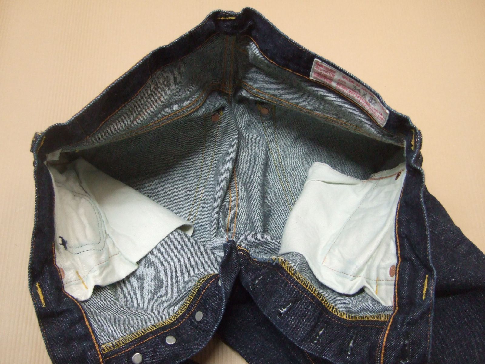 EVISU エヴィス TIGERPRESHRUNK Lot.2000T 虎耳 白カモメ デニム