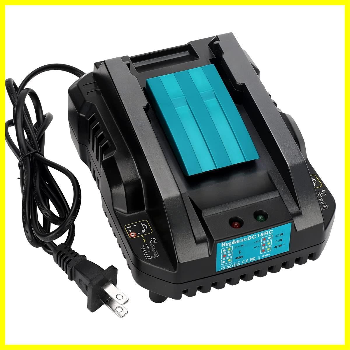 【人気商品】Hipoke DC18RC バッテリー 充電器 対応 マキタ リチウム イオン 電池 BL1430 BL1440 BL1450 BL1460 BL1815 BL1830 BL1840 BL1850 BL1860 BL1430B BL1460B BL