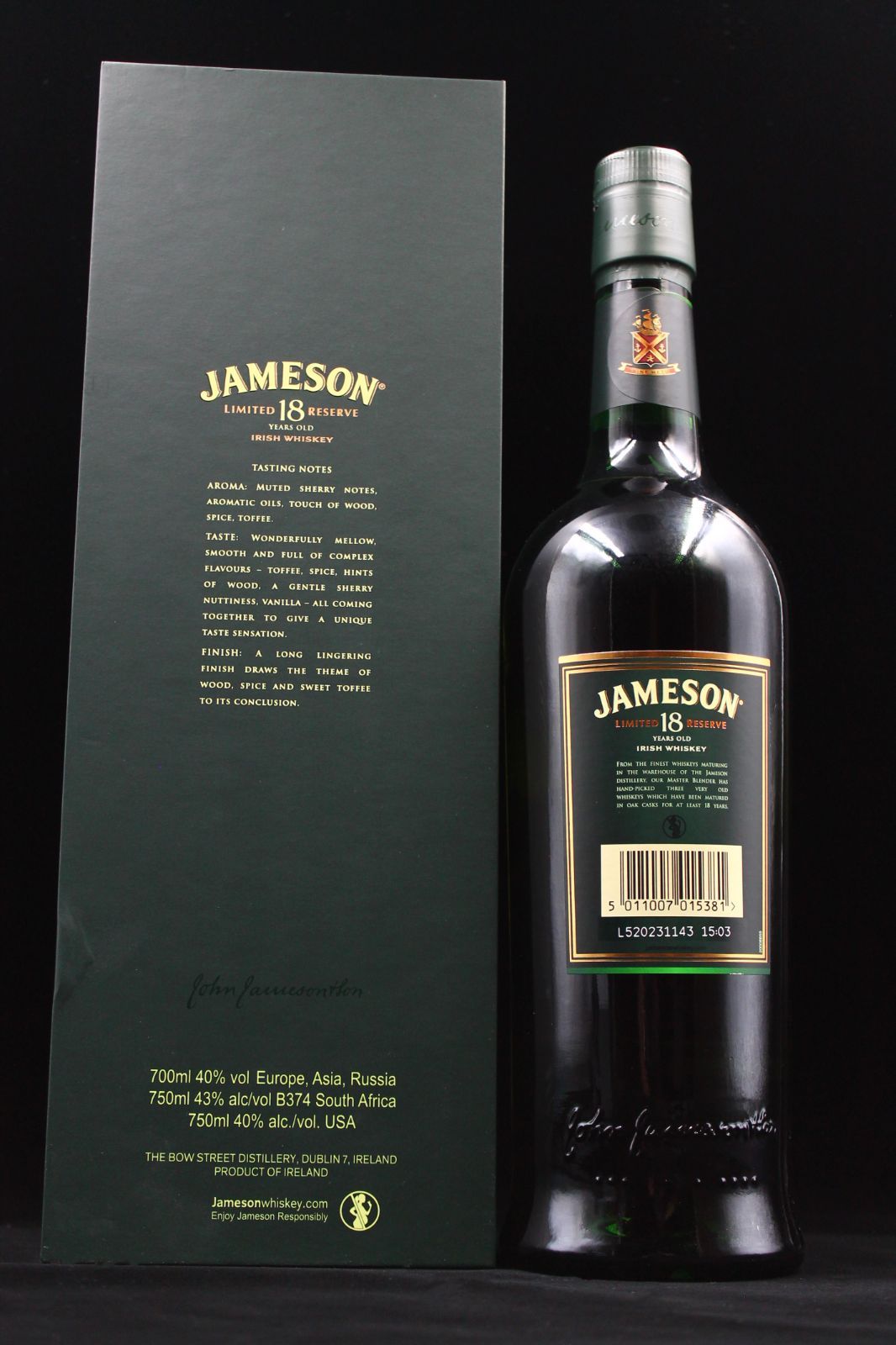 未開栓】JAMESON ジェムソン 18年 リミテッドリザーブ ウイスキー