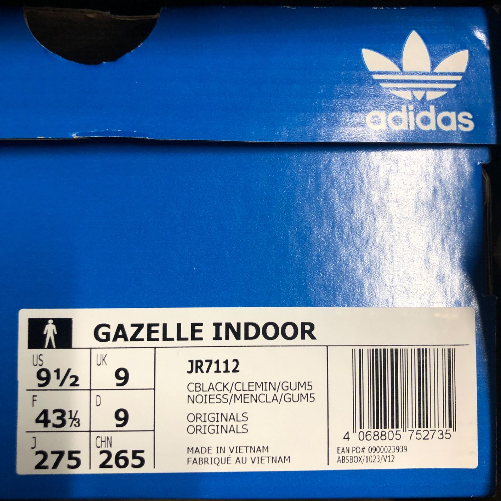 日本限定⭐️新品 adidas GAZELLE INDOOR 27.5cm JR7112 コアブラック 