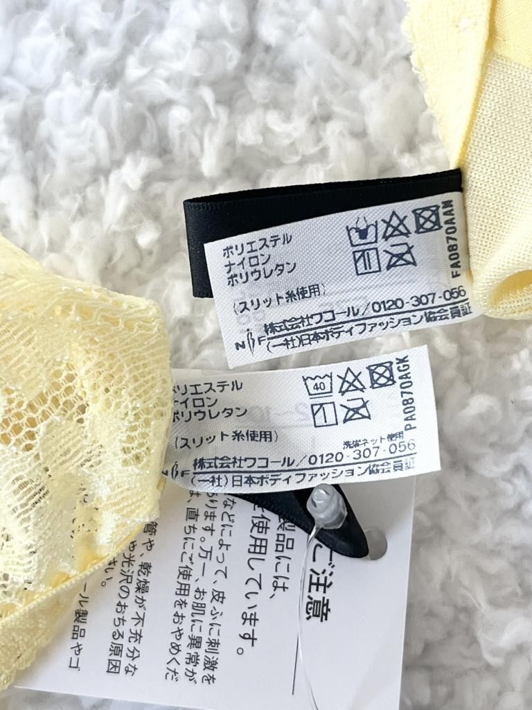 ☆Wacoal Salute☆ ブラ＆ソング 01G  正反対の2人 E75/L ☆【新品】 Wacoal Salute ワコールサルート ブラジャー＆ソング