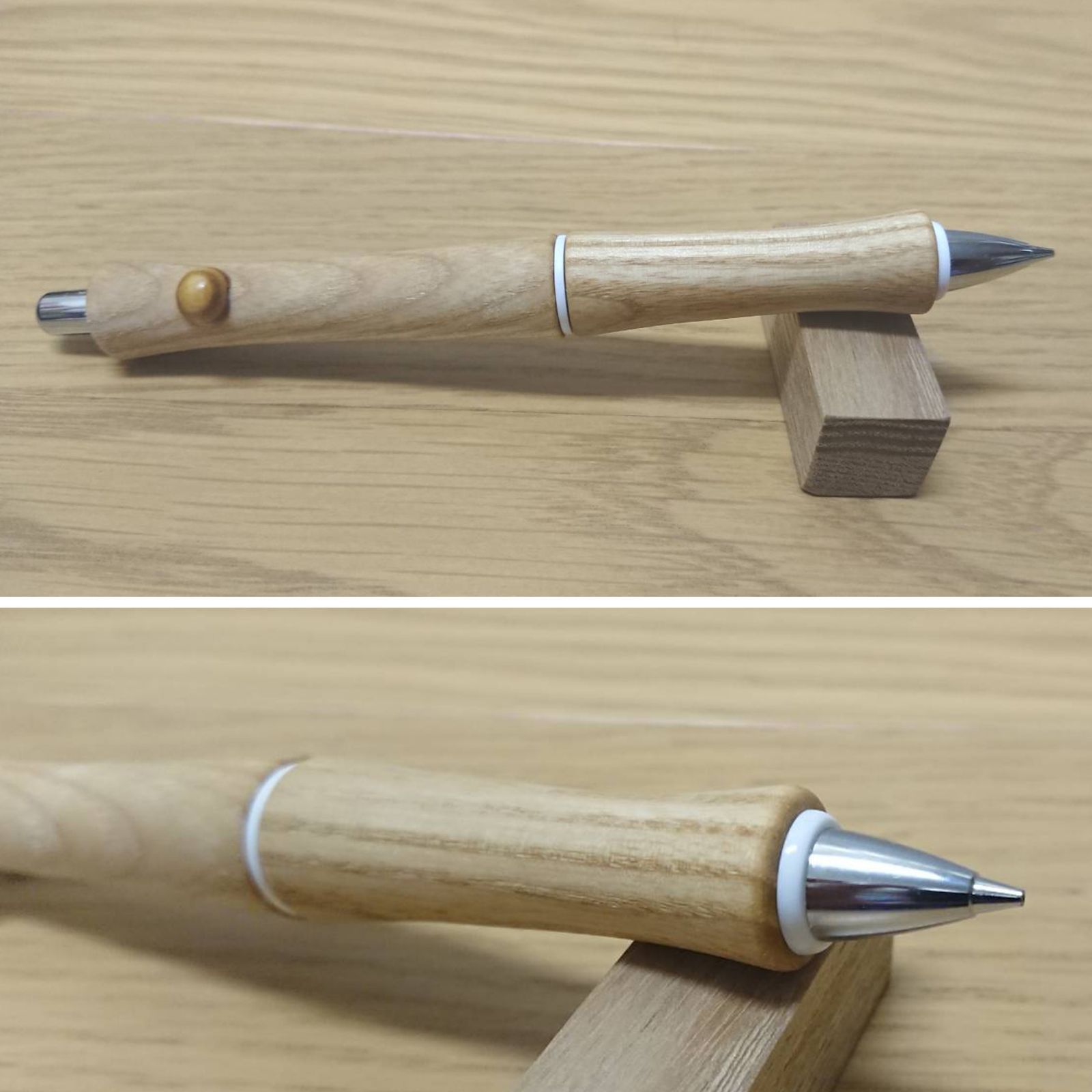 木軸シャープペンシル DR-オーク T-1 （オーク中間色）＝少し薄い茶色 