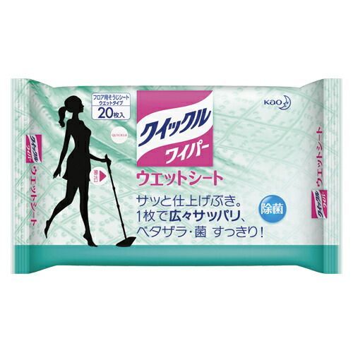クーポン配布中-スーパー 対象 まとめ フローリング用クリーナー 花王 クイックルワイパー 760210 4901301760210 1袋 ×20セット