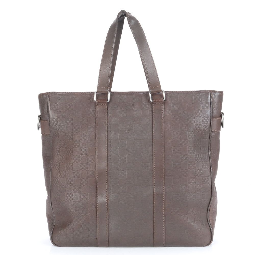 ルイヴィトン ダミエ アンフィニ ネオ タダオ N41229 レザー トート  