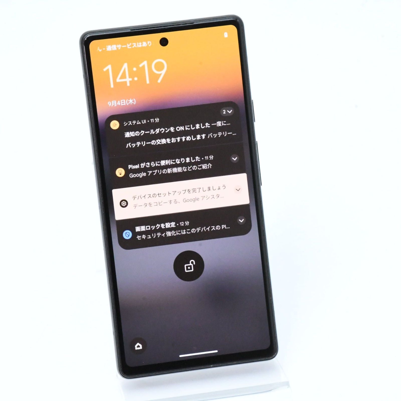 液晶美品】Softbank SIMフリー Google Pixel6a 128GB チャコール