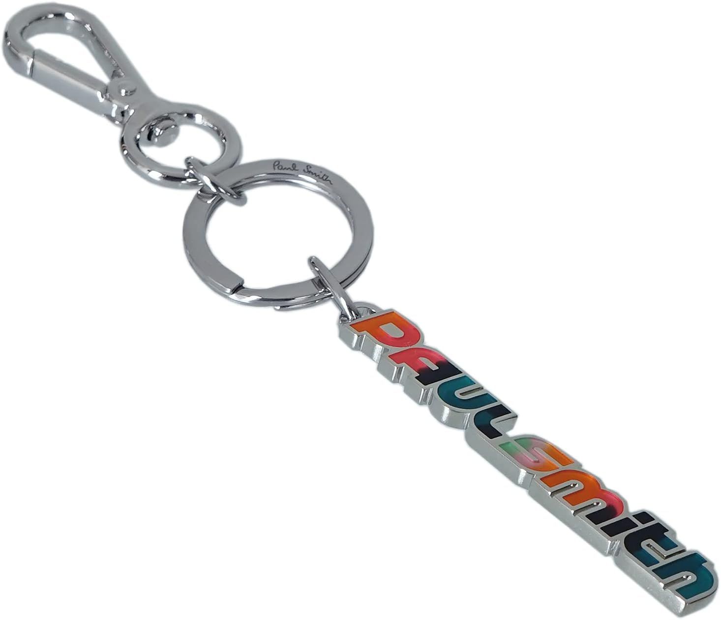 [ポールスミス] キーリング キーホルダー マルチカラー ロゴ シルバー KEYR GNLOGO 96 [並行輸入品]