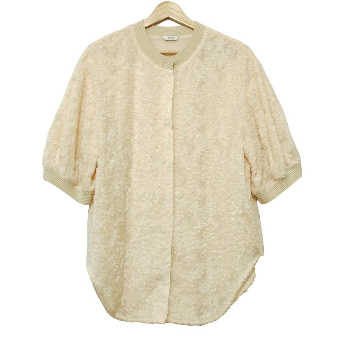 CLANE クラネ カーディガン サイズ1 S レディース - ベージュ 七分袖