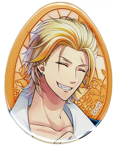 中古】バッジ・ピンズ 桐嶋宏弥 たまご型缶バッジ 「スタンドマイ