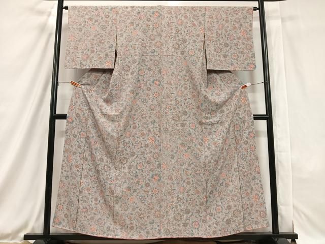 平和屋着物＊夏物　小紋　紗　変わり縞　正絹　逸品　AAAZ8562jd 平和屋着物＊夏物 小紋 紗 変わり縞 正絹 逸品 AAAZ8562jd