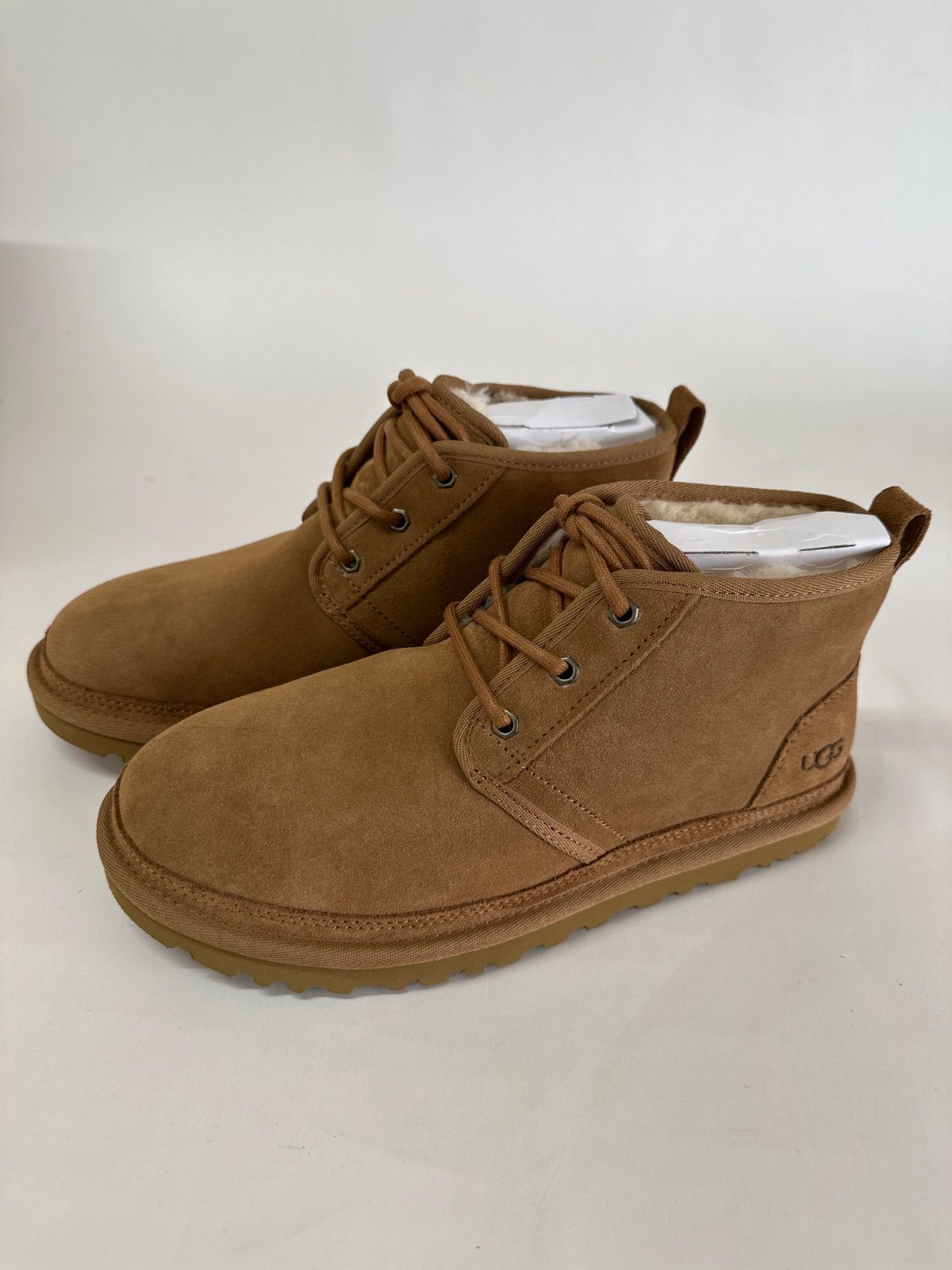 UGG アグ ムートンブーツ ニューメル UGG NEUMEL 3236 メンズショートブーツ シープスキン カジュアルシューズ ブランド 靴 チャッカブーツ ボア 本革 暖 US9 27cm CHESTNUT 茶
