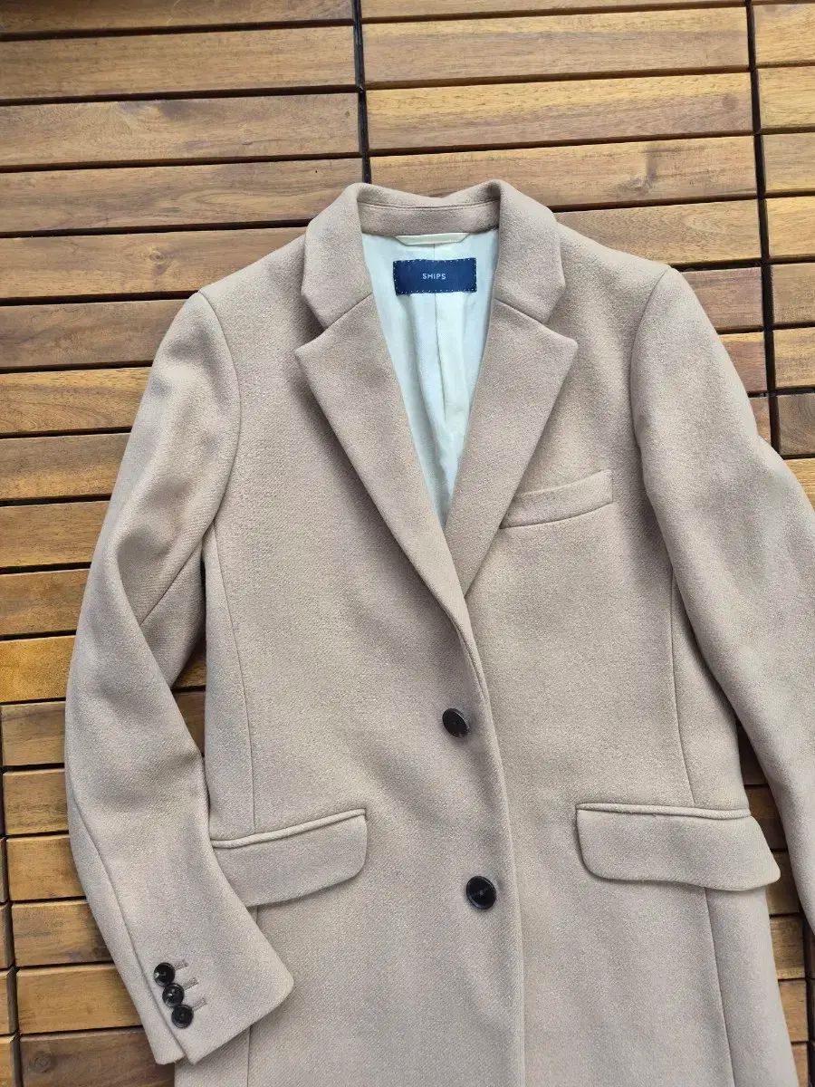 SHIPS カシミア ブレンド コート ベージュ 日本