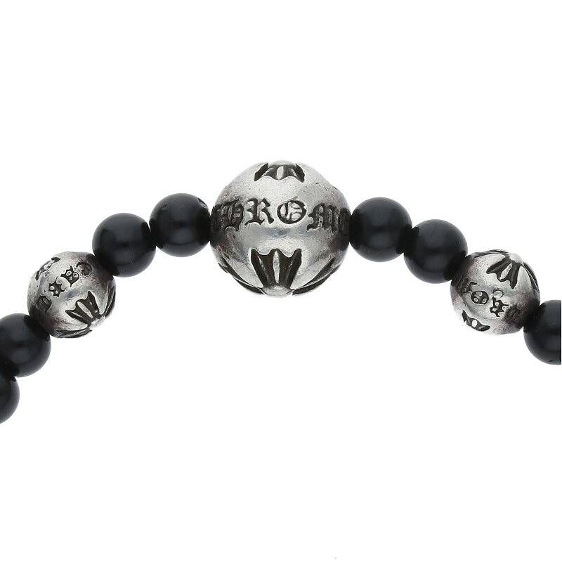 クロムハーツ 4mm BEAD/4mmビーズブレス BEAD4mmブラックトルマリン
