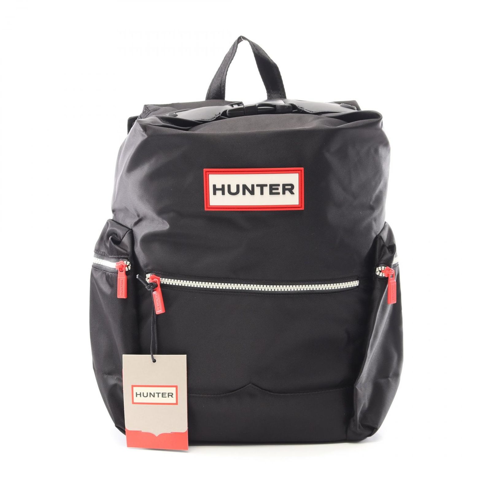 ハンター HUNTER リュックサック バックパック ナイロン ラージ トップクリップ UBB6017ACD ブラック ナイロン トップクリップ バックパック ユニセックス