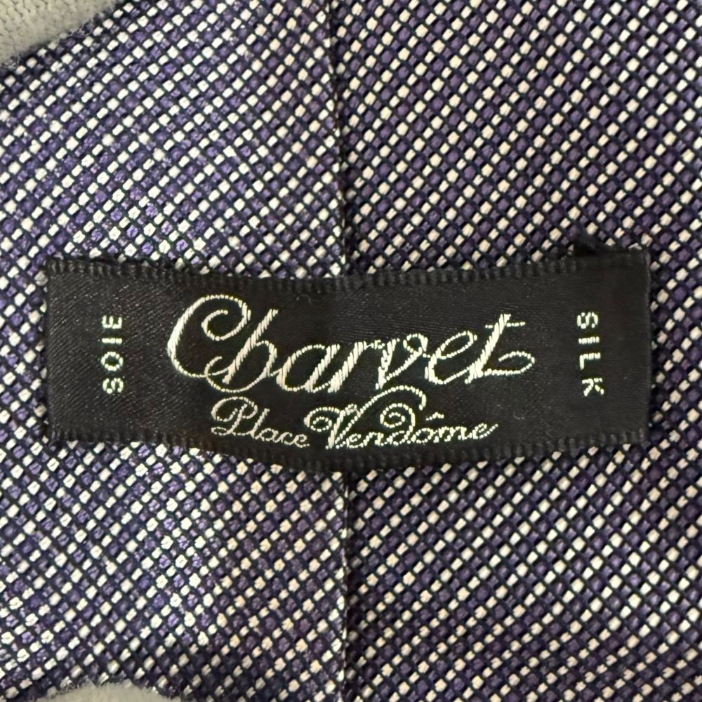 【美品】　CHARVET シャルベ　ネクタイ　ストライプ Charvet silk linen stripe tie – Foggy&Sunny