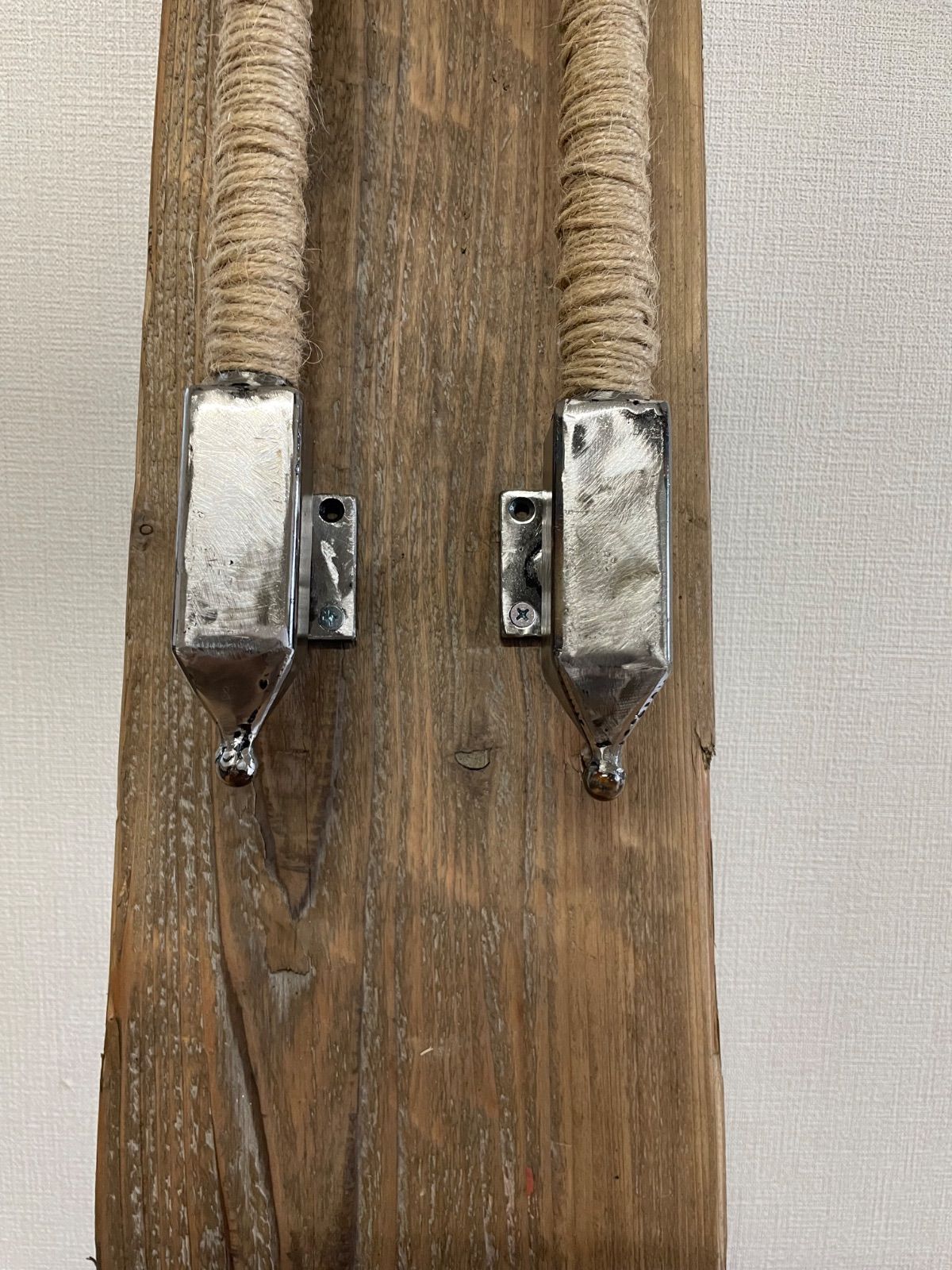 アイアン家具 雑貨 取手 ドアノブ ドアハンドル 扉用等 2本セット 