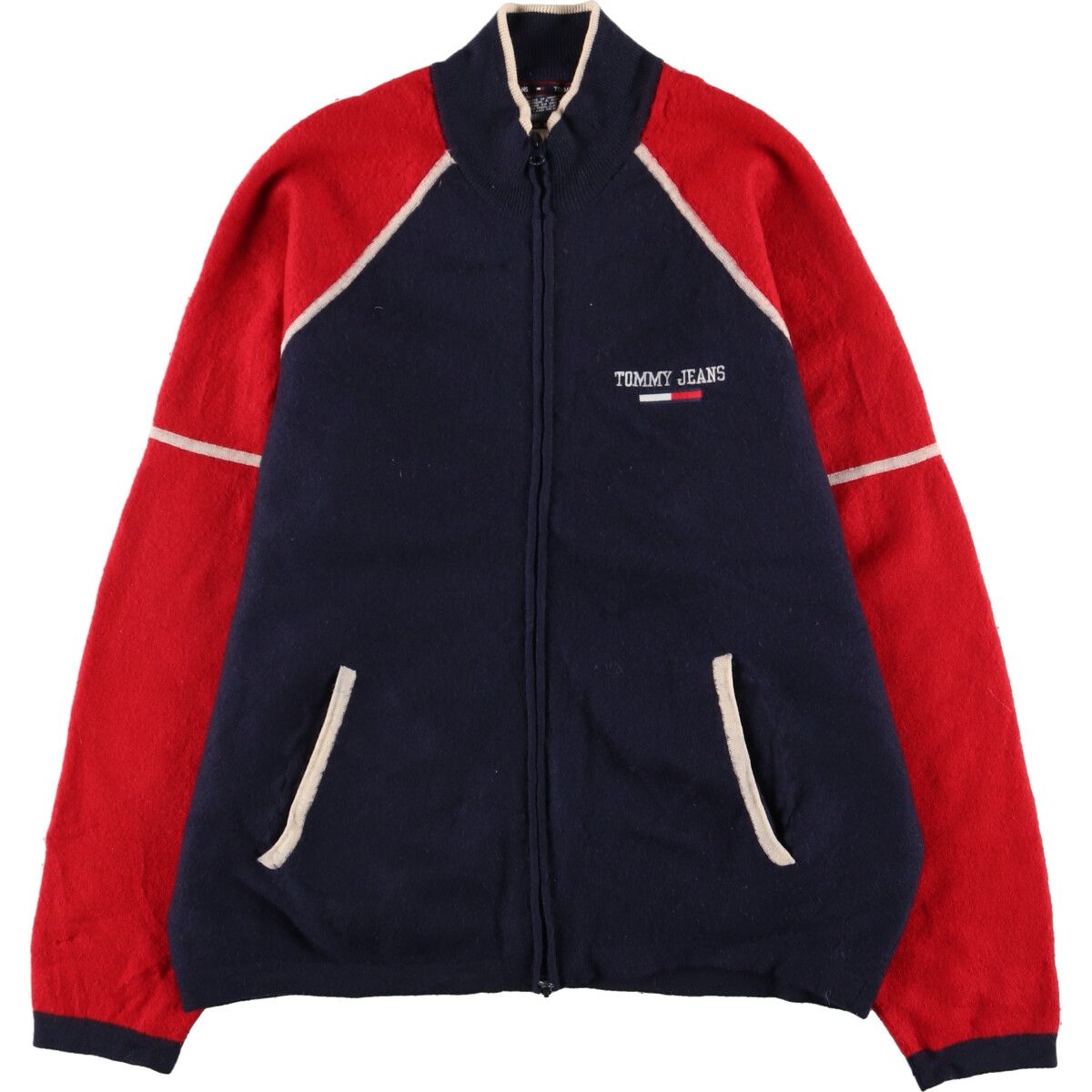 古着 90年代 トミーヒルフィガー TOMMY HILFIGER JEANS ウールブルゾン メンズL ヴィンテージ/eaa393610