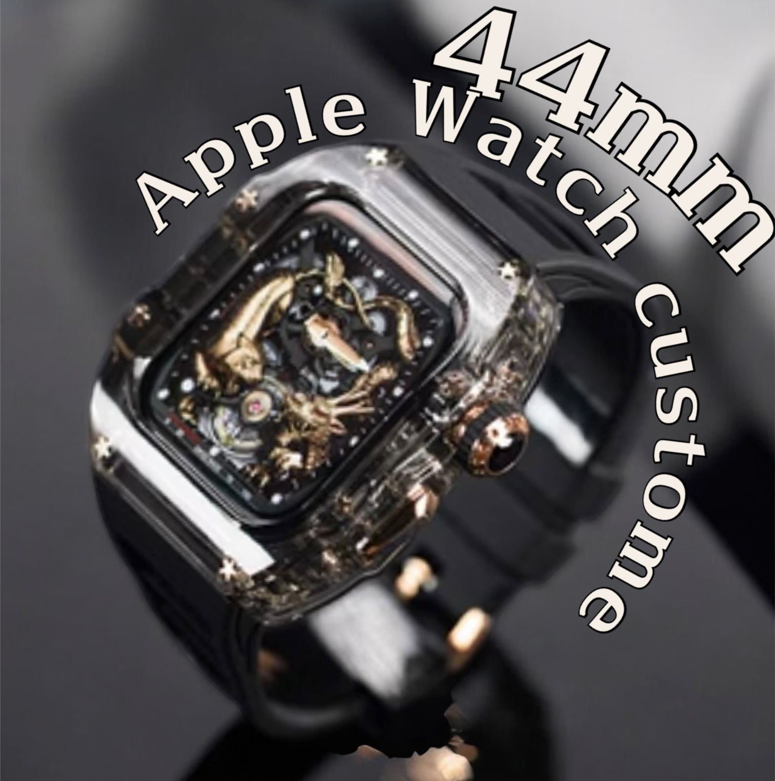 45mm 44mm対応 アップルウォッチバンド ラバーベルト - カバー Apple Watch ケース スポーツ用73