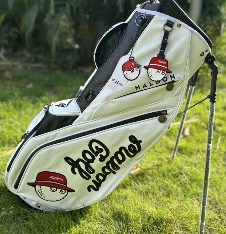 マルボンゴルフ malbon golf キャディバッグ バッグ ホワイト マルボン マルボンゴルフ malbon golf キャディバッグ バッグ ホワイト マルボン