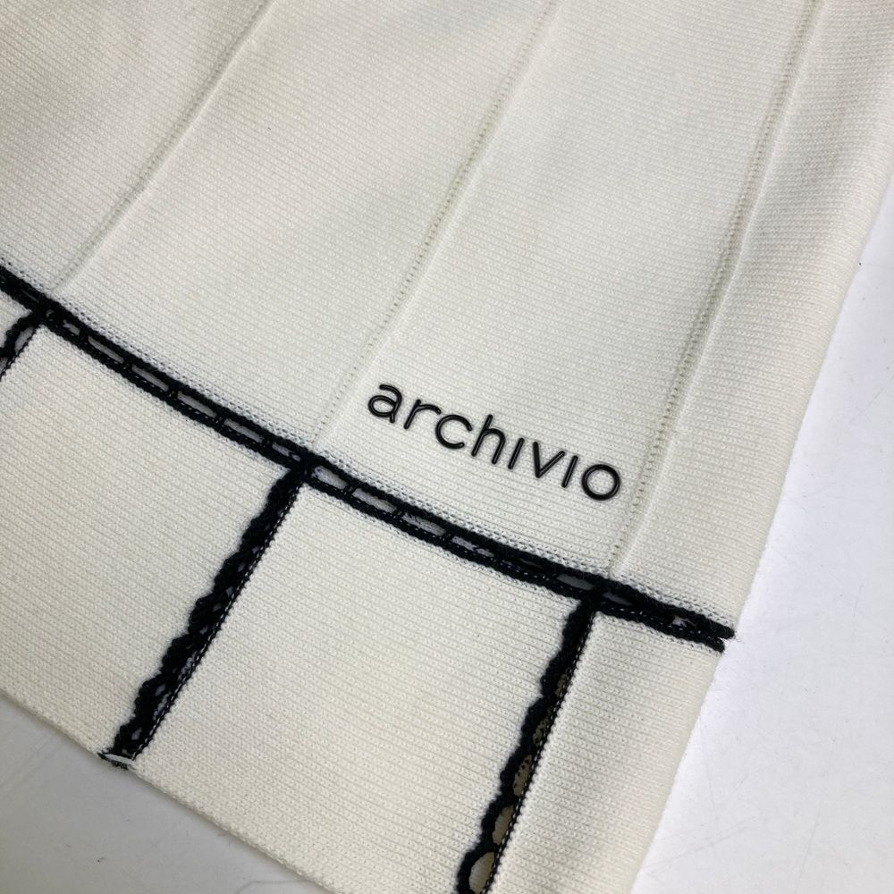 archivio - coco 中古 アルチビオ archivio レディース スカート 36(S) 白 ホワイト 軽量ニット素材 春秋 2024年モデル coco 中古【SALE】 アルチビオ archivio レディース スカート 36