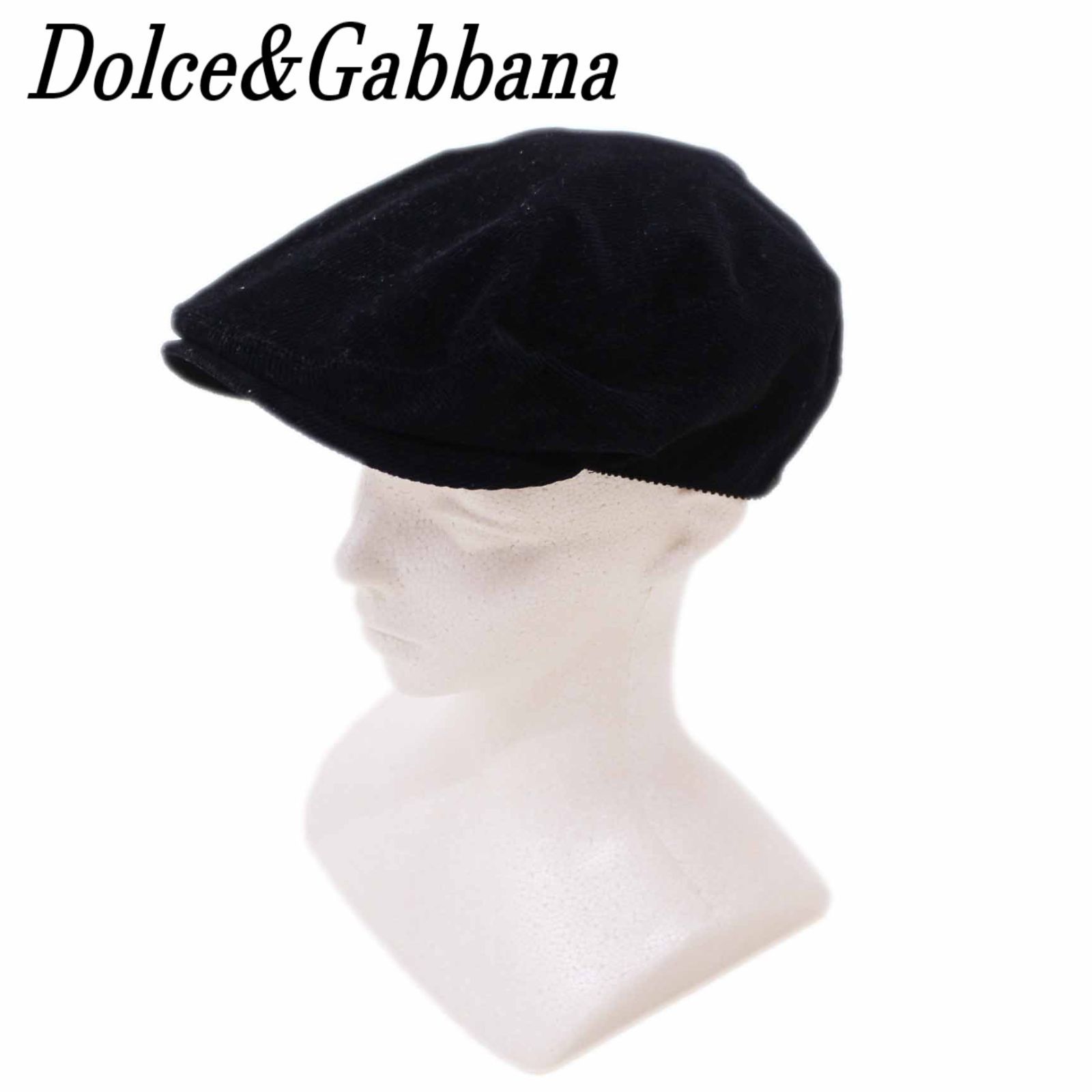 Dolce-Gabbana ドルチェアンドガッバーナ ハンチング帽 コーデュロイ BLK|黒